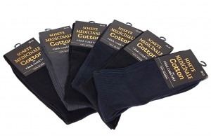 Sosete medicinale pentru diabetici set 6 perechi din bumbac fara cusatura MED6